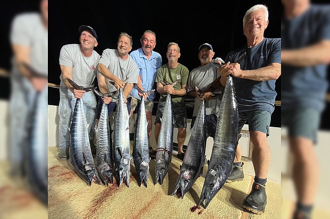 A rare nighttime wahoo bite rewarded anglers while fishing aboard the Intrepid off Baja California Sur.