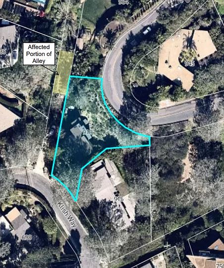 In August, 2022, the city issued a violation after receiving a complaint about hedges, rose bushes, ornamental plants, and private patios that had cropped up.