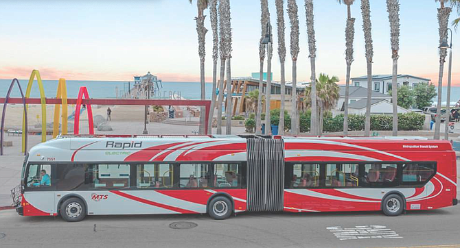 The high-frequency transit is blocking coastal views, driveways, and the businesses in Pier Plaza, say foes.