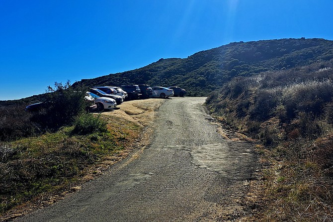 Nowhere to park in the main lot.