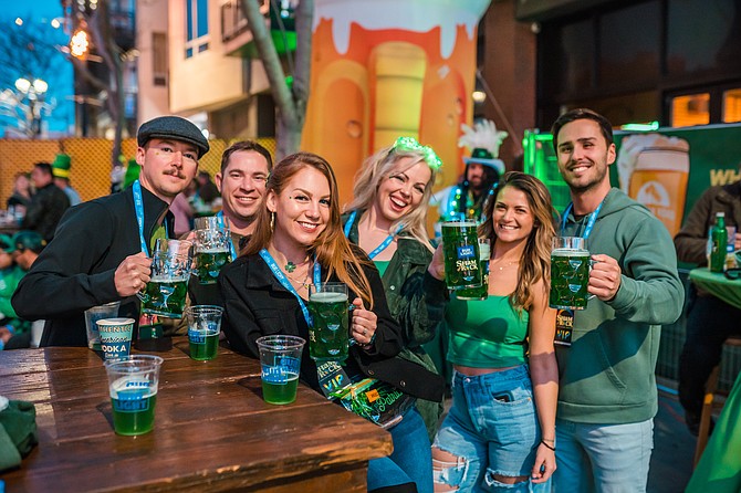 Friends at ShamROCk in the Gaslamp
