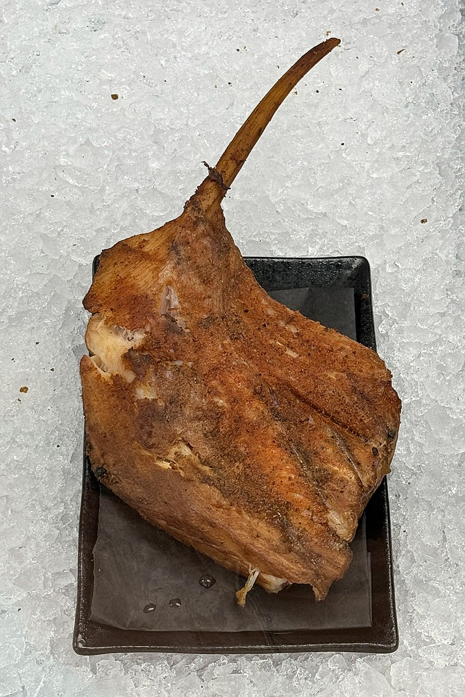 The "Tommyhawk" swordfish steak
