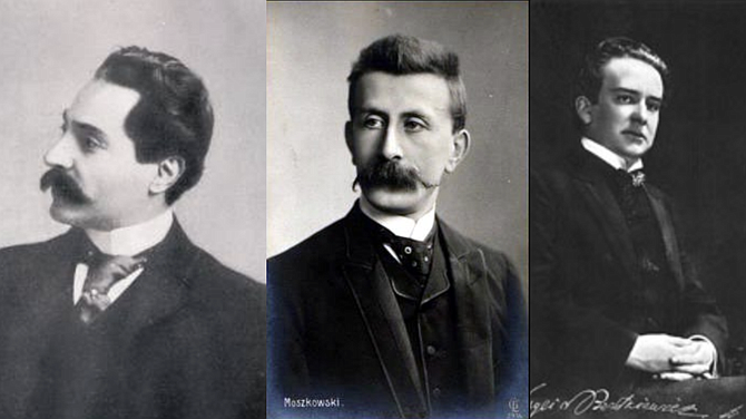 Giuseppe Martucci, Moritz Moszkowski, and Sergei Bortkievwicz