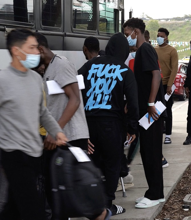 This lucky fellow managed to get his shirt even before the NGO bus dropped him off on the streets of San Diego! Biden: “That’s the kind of drive and determination we need here in the United States, which is why San Diego is lucky to get these guys dropped off by the thousands.”