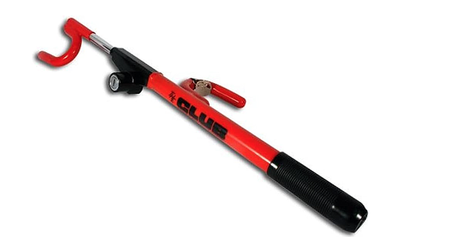 "I used to only have the red one (Club steering wheel lock) you see in the photo, but since it wasn't as visible, someone still broke into my car and tried stealing it."