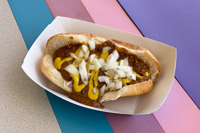 A "Detroit style looseburger:" a chili dog without the dog.