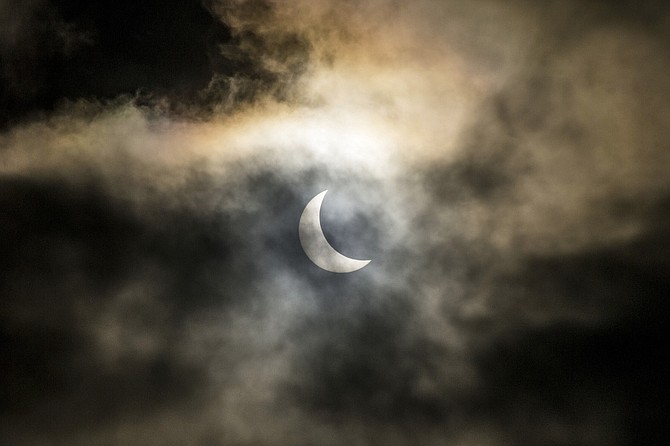 San Diego will see about 65% of the sun eclipsed