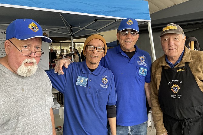 Mike, Joe, Joe, Paul reckon their chili is the best in the world. They may be right!