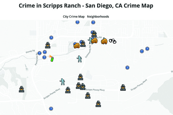 Scripps Ranch Crime Map