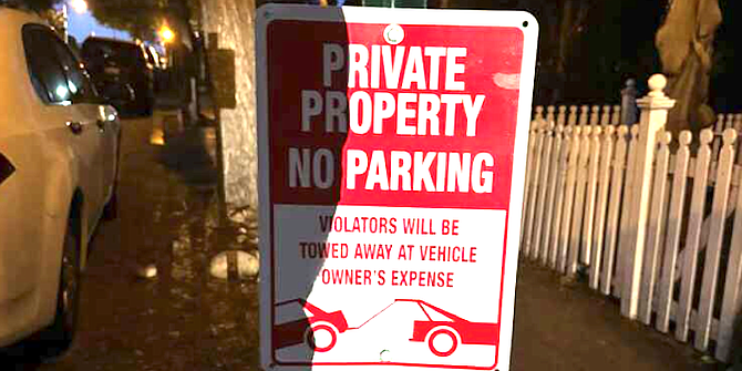 Justin Pinizzotto from Normal Heights posted a photo of a sign his neighbor put up. - Image by Justin Pinizzotto