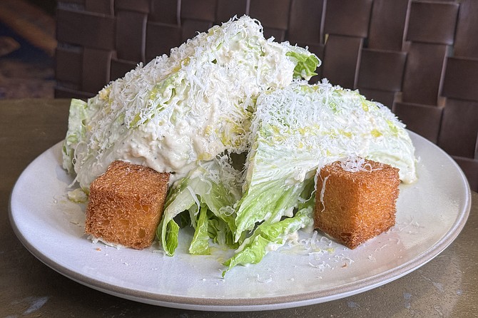 The "Twinkie" Caesar Salad, with marscapone-filled croutons