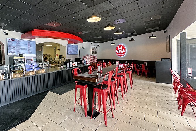 The self-proclaimed "New best pizza shop in La Mesa."