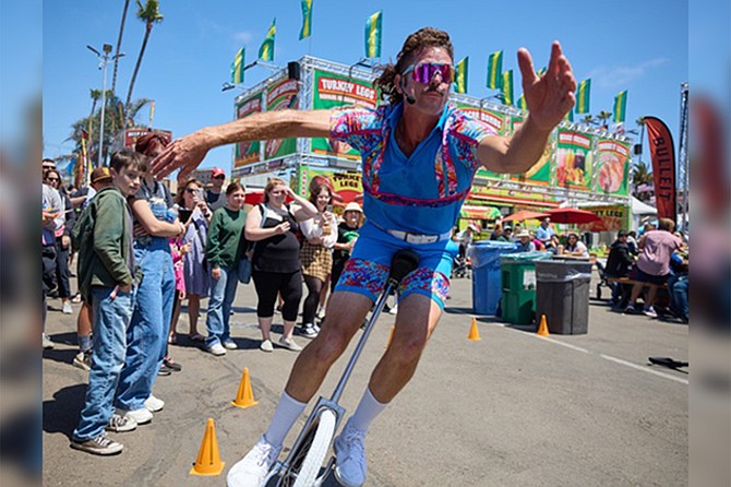 Unicycles, mullets and Oakley Razor Blades are a few of the "Retro" things at this year's San Diego County Fair.