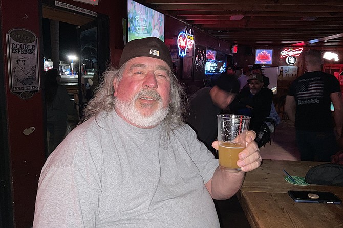 Papa Joe, Dozer’s friend and guardian, salutes his friend on their last night together