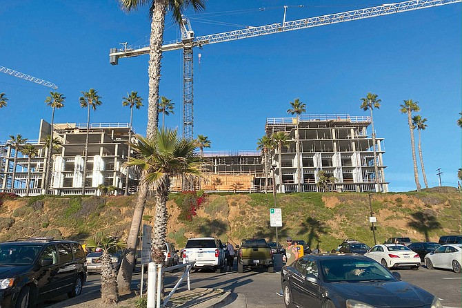 Oceanside hotels under construction in March 2020