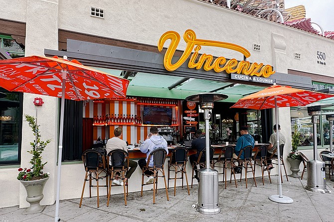 A coffee bar that doubles as an apertivo bar