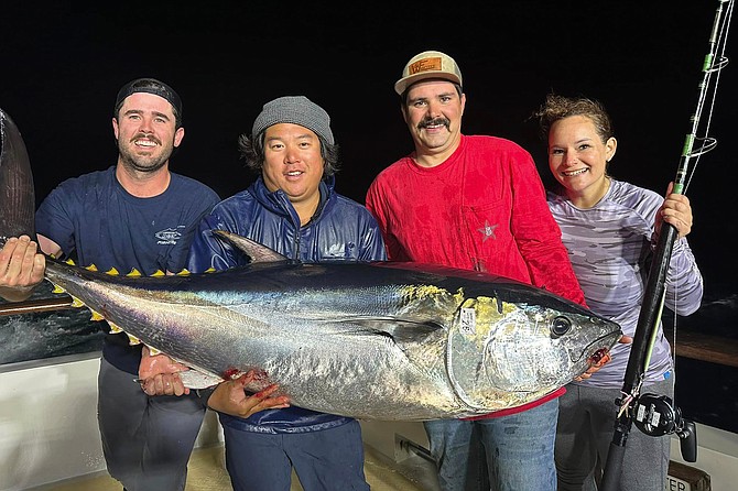Nighttime bluefin fishing is still going strong, as witnessed by this nice tuna caught on a recent Intrepid trip to the grounds.