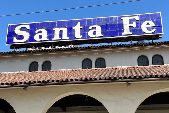 Santa Fe in San Diego: where the journey began (sort of).