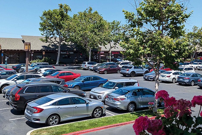 Sprouts Plaza in the quiet bedroom community of South University City, which could be redeveloped into mixed-use apartment buildings.