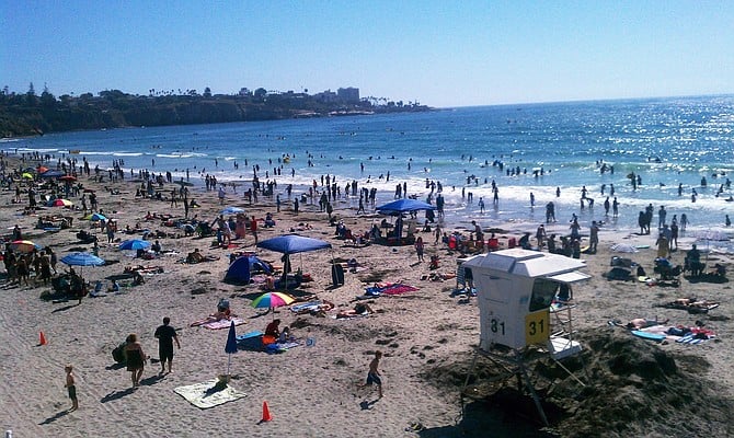 San Diego County had 1,775,9000 beach attendees those seven days.