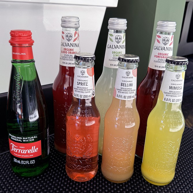 Italian mineral water, sodas, and nonalcoholic beverages