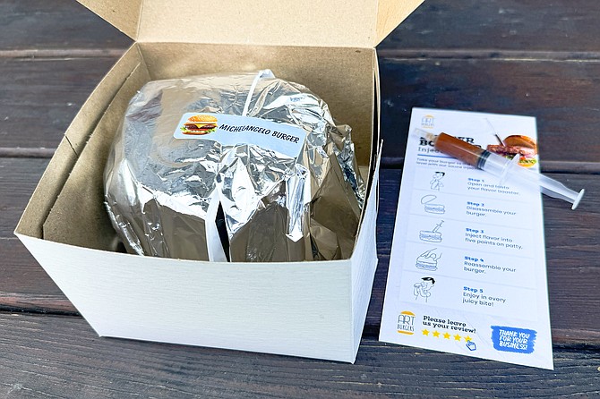 A syringe filled with extra juice, and instructions on how to use it