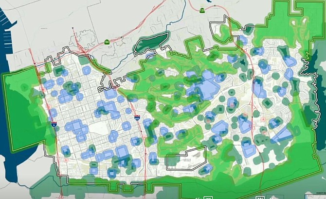 The proposed law bars camping within 500 feet of schools, city parks, emergency and transitional housing, major transit stops, trolley stops.