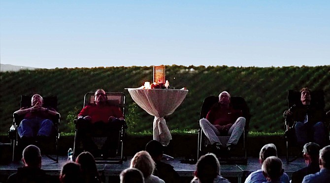 Some 500 heartbeats beat their way into an area on the Callaway winery lawn. Radar tones pumped from nearby speakers. Tonality is the first step in contacting the ETs; it serves as a communication vehicle.