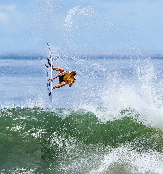 Men's top seed John John Florence does his best surfing in big waves.