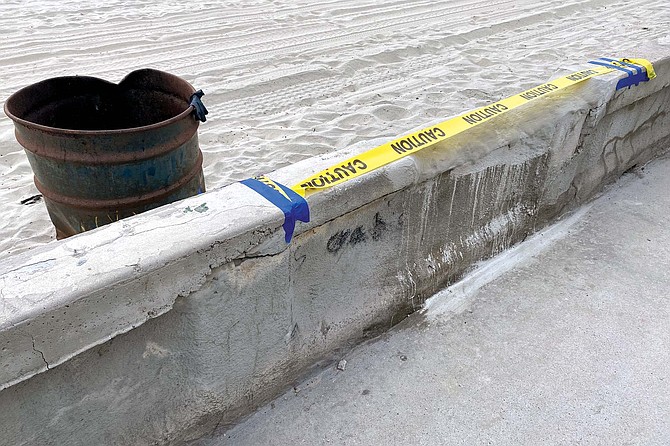 The Mission Beach Town Council has been complaining about the deteriorating seawall, originally built in 1925, for years.