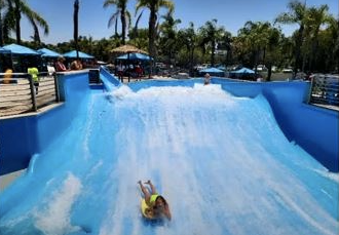 The FlowRider wave simulator was one of the first installed in the U.S.