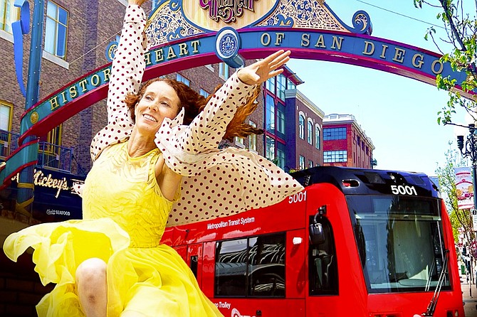 San Diego Dance Theater and San Diego Metropolitan Transit System team up for Trolley Dances, where tour guides lead groups of audience members on and off the trolley to view original pieces of site-specific choreography.