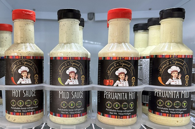 Mama G's Special Sauces, in a cooler at the restaurant
