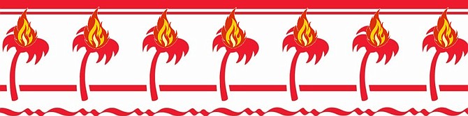 Spokesman Bob Doubledouble: “We thought about just dropping the fronds as a nod to the devastation being wrought by the South American palm weevil, which is munching its way through the state’s Canary Island date palms. Because everyone loves to munch In-n-Out! But the result was visually depressing. Fire, on the other hand, is exciting, and still reflects the current situation.”