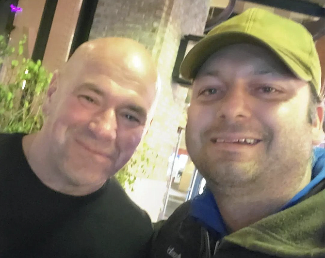 UFC boss Dana White with Chris