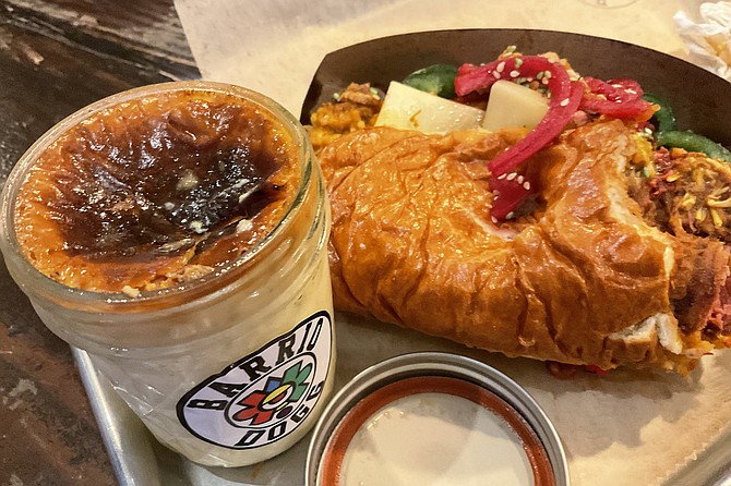 Surprise gift of crème caramel custard