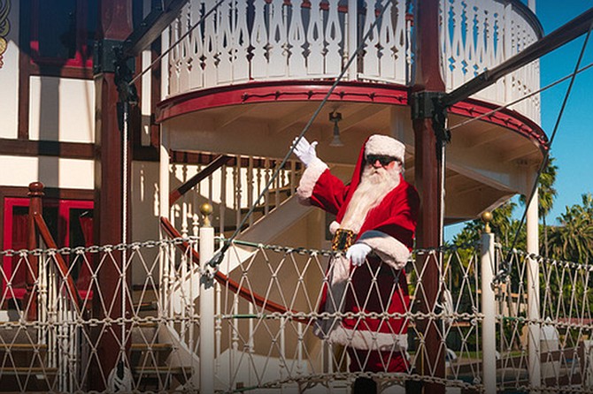 All aboard for the Jingle Belle Family Cruise featuring Santa – a San Diego holiday tradition on Mission Bay!