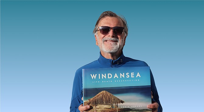 The author and his illustrated history of La Jolla’s historic surf break.