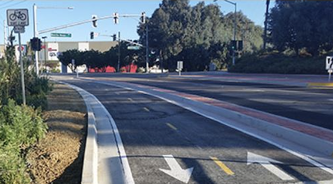 "Most of the time they kind of faked a bicycle lane because there wasn't enough room."