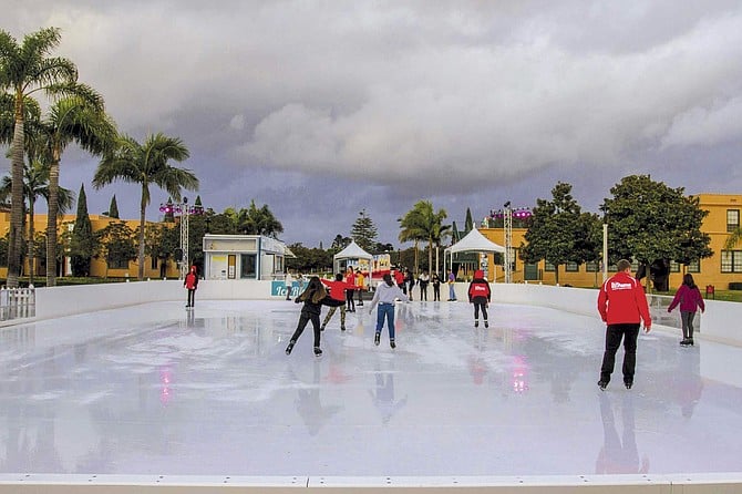 The Rady Children’s Ice Rink at Liberty Station is open through January 5, 2025.