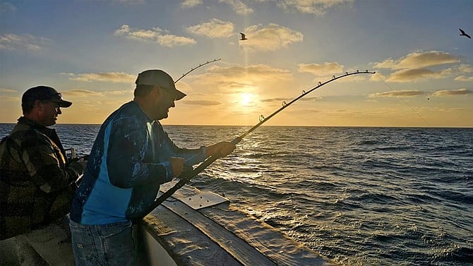 A beautiful fishing sunset to wrap up the season for the Excel during their 3-day Aviation and Anglers charter.