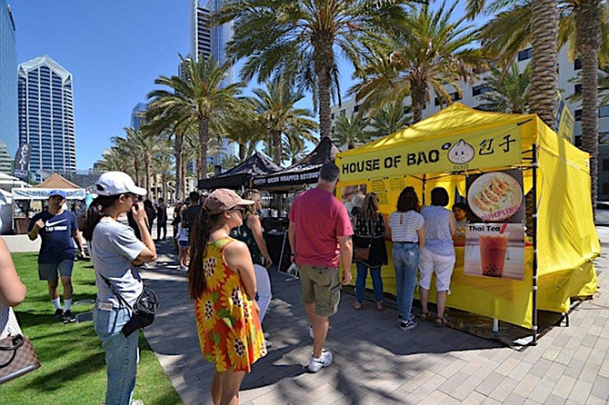 With 48 food vendors listed, you may want to delay your resolution goals if you're going to the Lane Field Park Market.