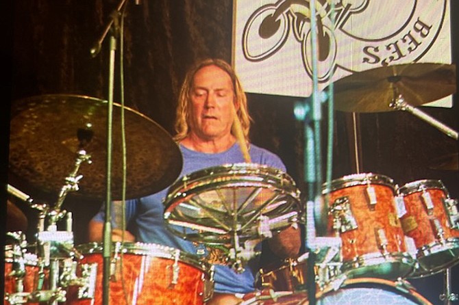 Danny Carey of TOOL at Queen Bee’s during covid.