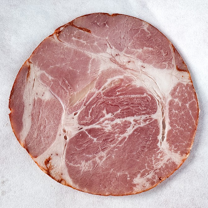 A slice of gabagool, a.k.a. capicola
