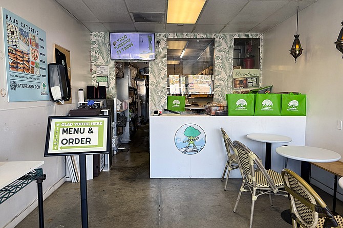 A small, mostly plant-based counter shop