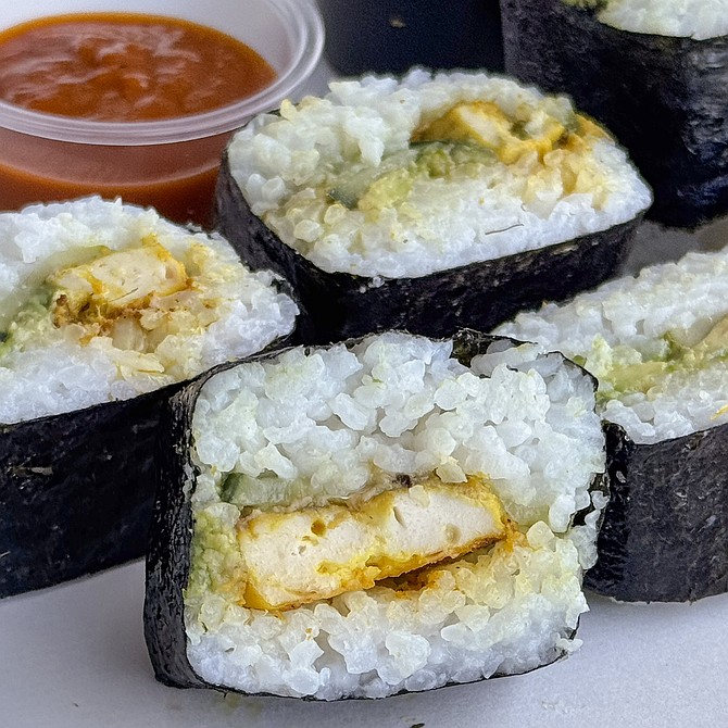 "Treena's Roll," a plant-based take on Hawaiian spam dish, musubi