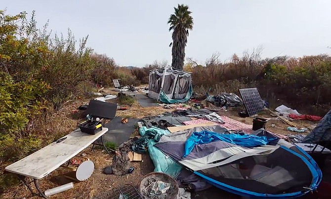 Tents, tables, even a solar panel.