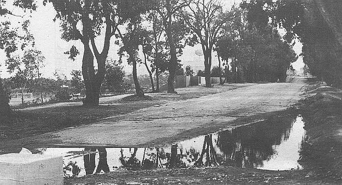 Northview Drive (Old Highway 101) after rain