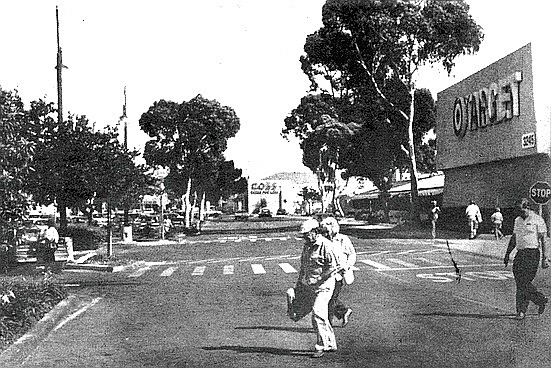 Looking south on Convair Street near its intersection with Liberator Street (now called East Street)