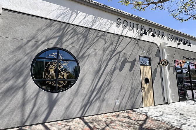 South Park Commons is home to several businesses, including Bock Bar and Biersal Kitchen